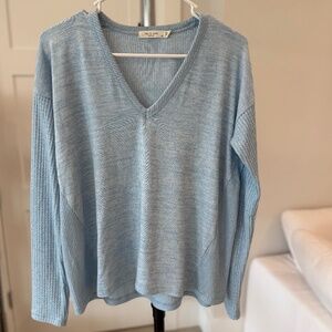 Rag and Bone V neck Sweater , Size Medium, Light Blue